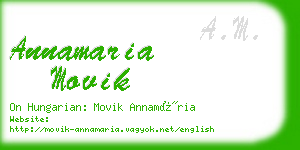 annamaria movik business card